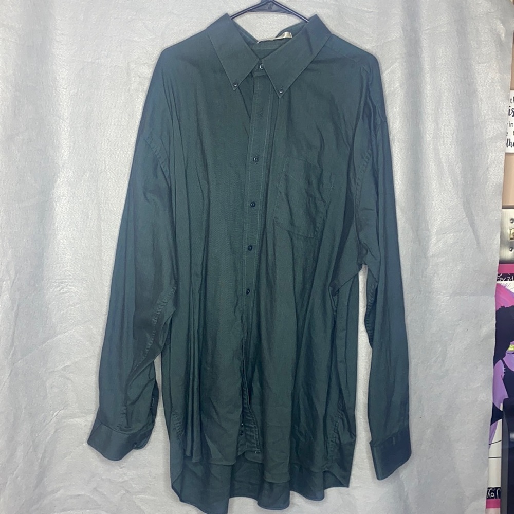 Green dress shirt
